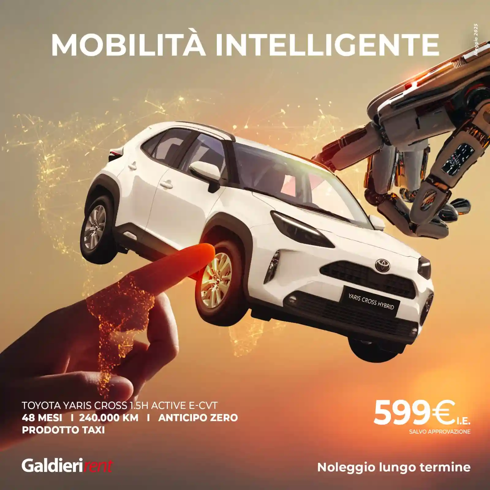TOYOTA YARIS CROSS 1.5H ACTIVE E-CVT 
48 MESI 240.000 KM ANTICIPO ZERO
 
PRODOTTO TAXI